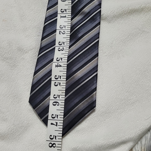 John Ashford striped silk tie - Picture 7 of 8